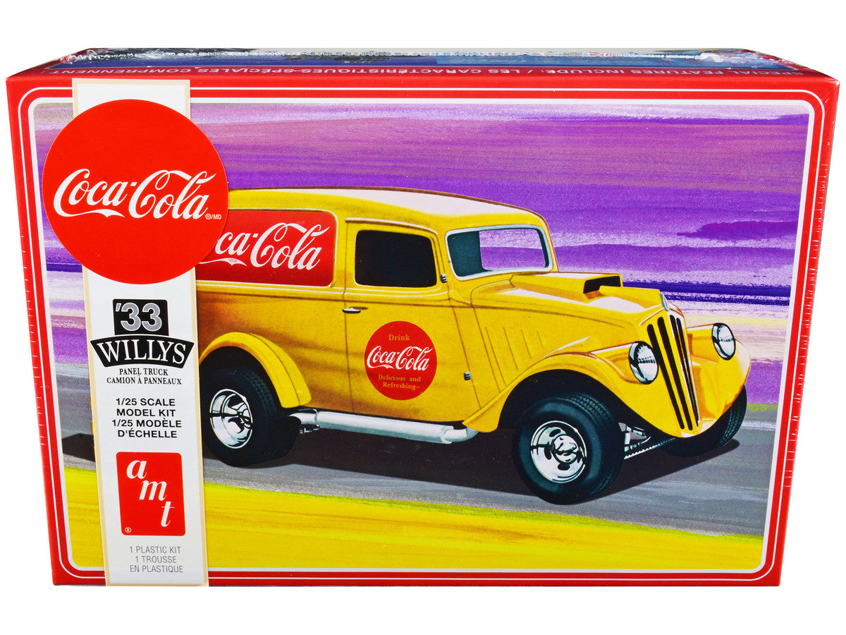 Skill 2 Model Kit 1933 Willys Panel Truck "Coca-Cola" 1/25 Scale Model by AMT by AMT