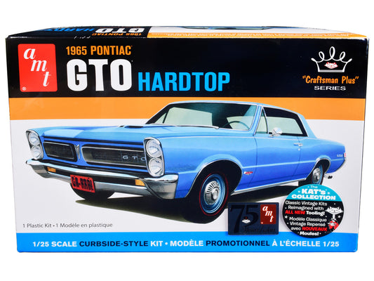 Skill 2 Model Kit 1965 Pontiac GTO Hardtop "Craftsman Plus" Series 1/25 Scale Model by AMT by AMT