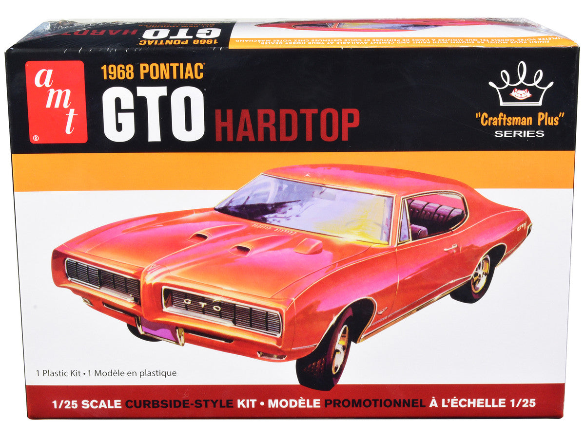 Skill 2 Model Kit 1968 Pontiac GTO Hardtop "Craftsman Plus" Series 1/25 Scale Model by AMT by AMT