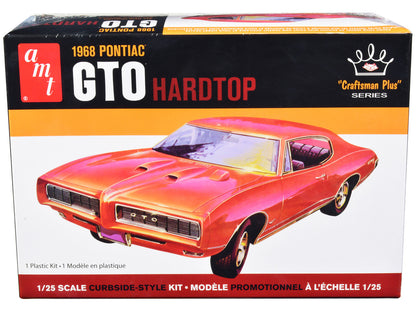 Skill 2 Model Kit 1968 Pontiac GTO Hardtop "Craftsman Plus" Series 1/25 Scale Model by AMT by AMT