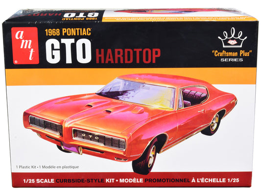 Skill 2 Model Kit 1968 Pontiac GTO Hardtop "Craftsman Plus" Series 1/25 Scale Model by AMT by AMT