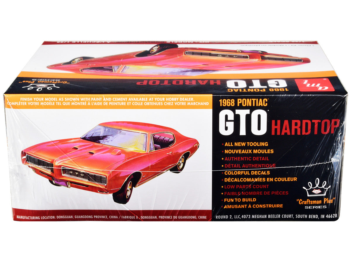 Skill 2 Model Kit 1968 Pontiac GTO Hardtop "Craftsman Plus" Series 1/25 Scale Model by AMT by AMT