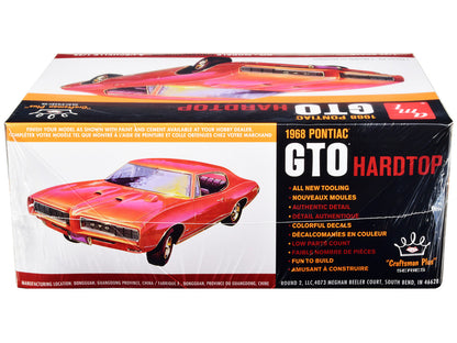 Skill 2 Model Kit 1968 Pontiac GTO Hardtop "Craftsman Plus" Series 1/25 Scale Model by AMT by AMT