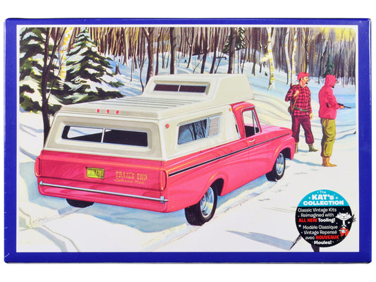 Skill 2 Model Kit 1963 Ford F-100 Camper Pickup Truck 3-in-1 Kit 1/25 Scale Model by AMT by AMT
