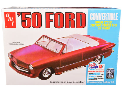 Skill 2 Model Kit 1950 Ford Convertible "Street Rods" 3-in-1 Kit 1/25 Scale Model by AMT by AMT