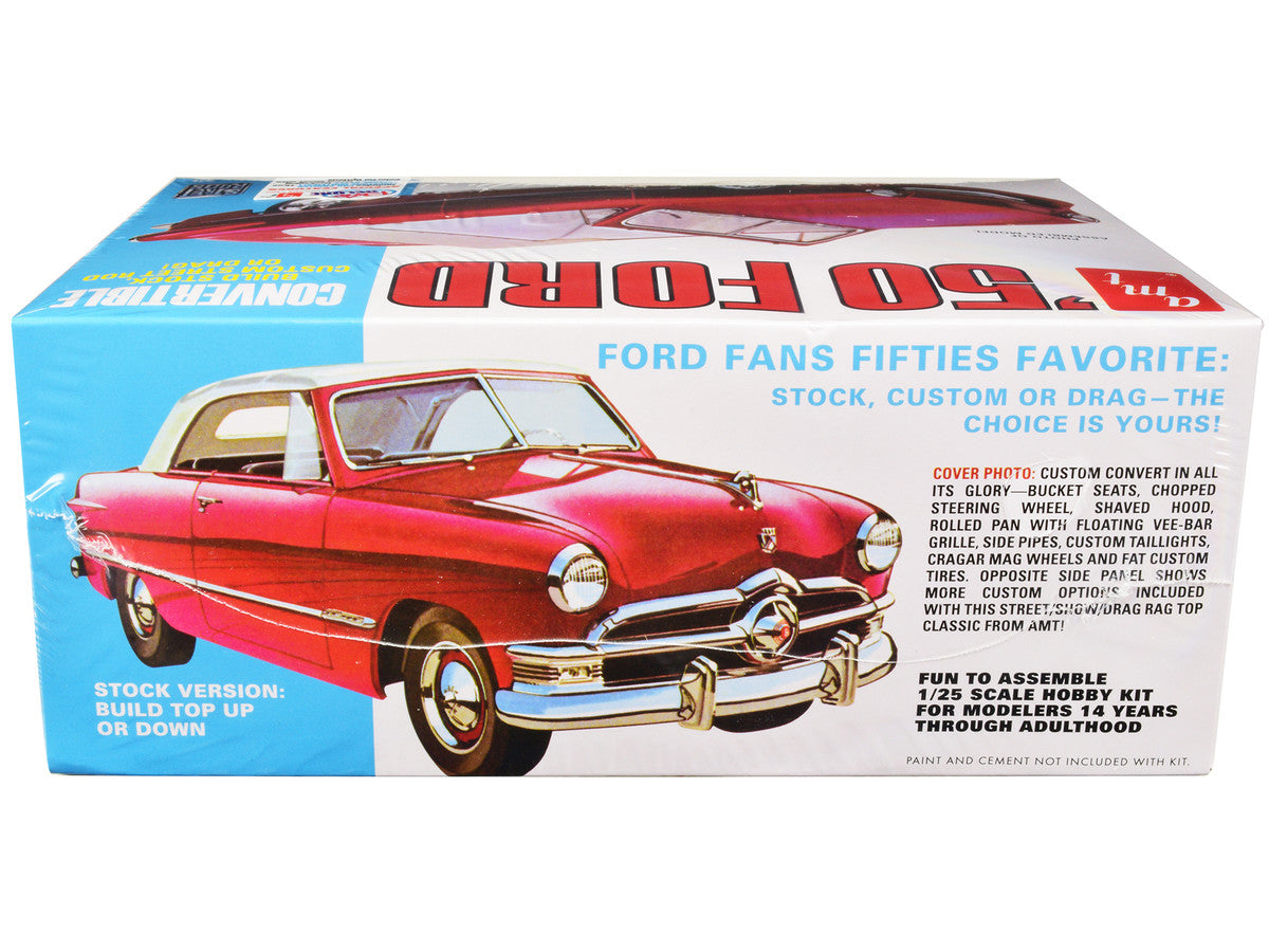 Skill 2 Model Kit 1950 Ford Convertible "Street Rods" 3-in-1 Kit 1/25 Scale Model by AMT by AMT