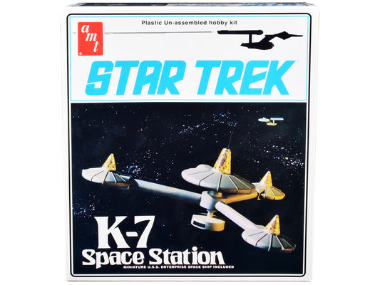 Skill 2 Model Kit K-7 Space Station "Star Trek" (1966-1969) TV Series 1/7600 Scale Model by AMT by AMT