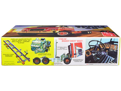 Skill 3 Model Kit Chevrolet Titan 90 Tractor Truck 1/25 Scale Model by AMT by AMT