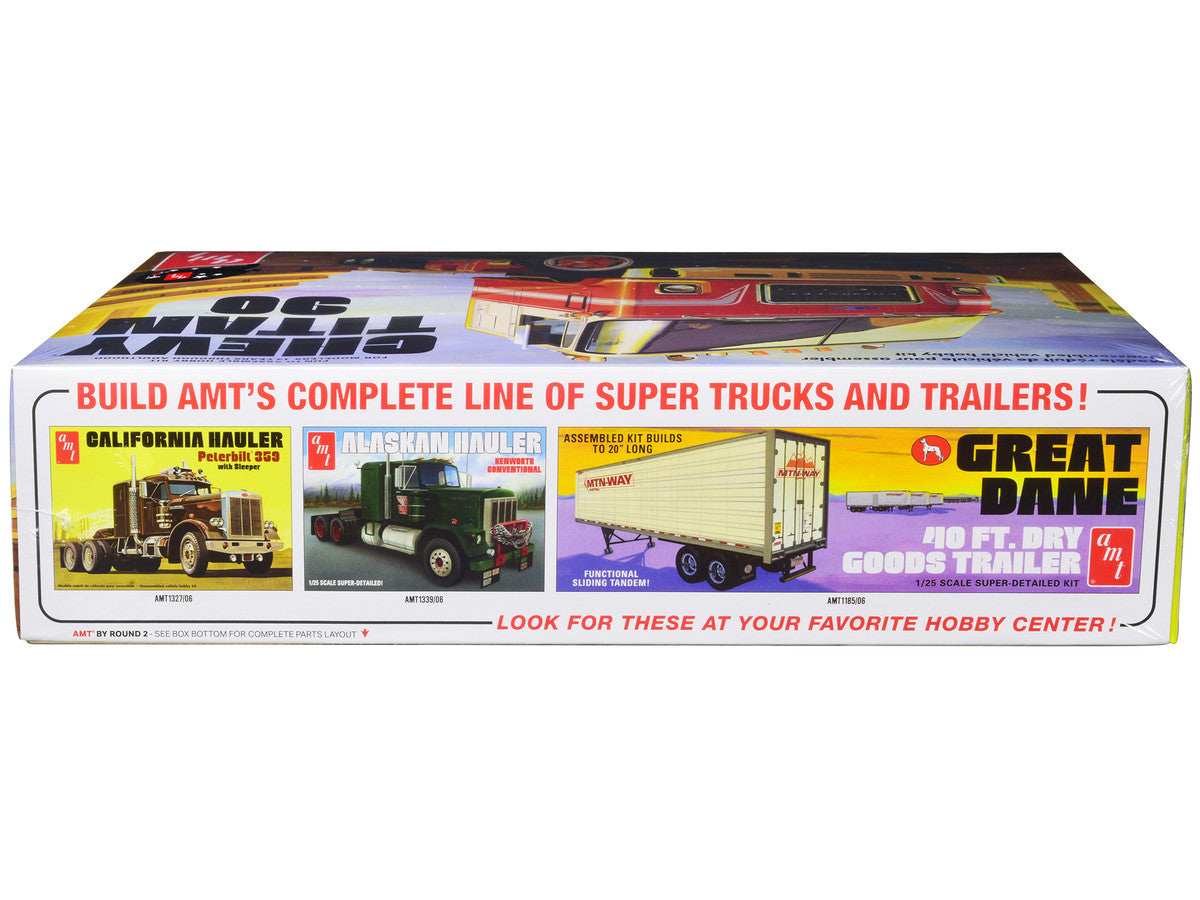 Skill 3 Model Kit Chevrolet Titan 90 Tractor Truck 1/25 Scale Model by AMT by AMT