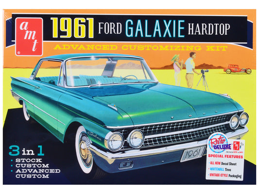 Skill 2 Model Kit 1961 Ford Galaxie Hardtop 3-in-1 Kit 1/25 Scale Model by AMT by AMT