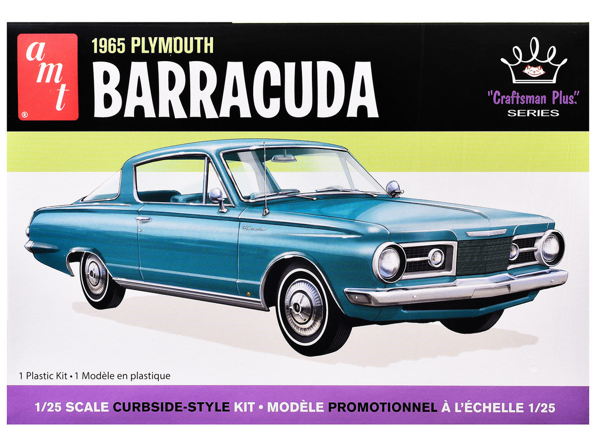 Skill 2 Model Kit 1965 Plymouth Barracuda "Craftsman Plus" Series 1/25 Scale Model by AMT by AMT