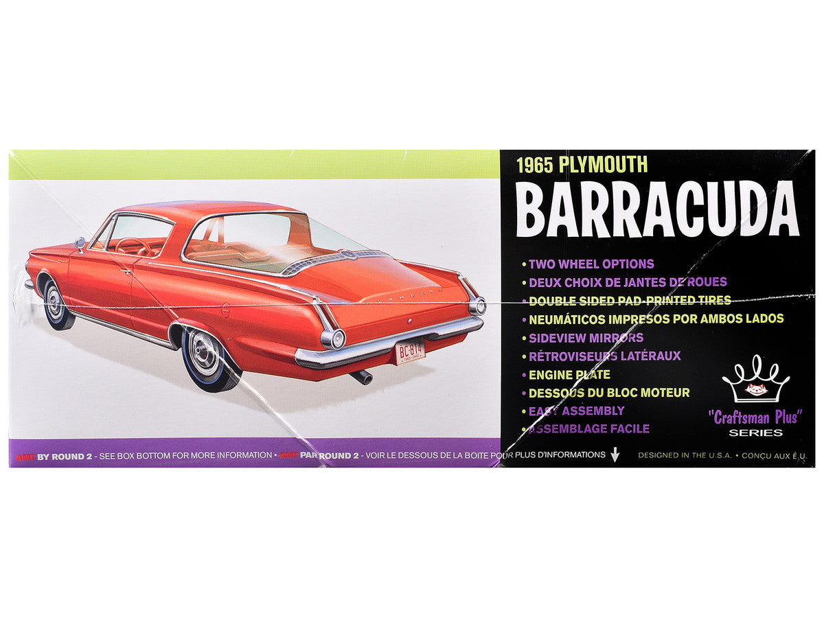 Skill 2 Model Kit 1965 Plymouth Barracuda "Craftsman Plus" Series 1/25 Scale Model by AMT by AMT