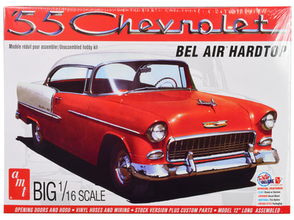 Skill 3 Model Kit 1955 Chevrolet Bel Air Hardtop 1/16 Scale Model by AMT by AMT