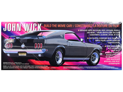 Skill 2 Model Kit 1969 Ford Mustang "John Wick" (2014) Movie 1/25 Plastic Model by AMT by AMT