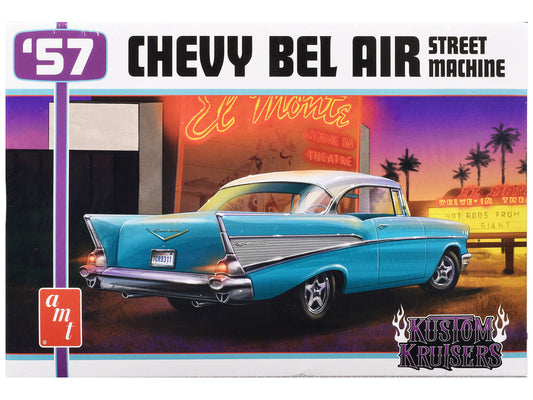 Skill 2 Model Kit 1957 Chevrolet Bel Air Street Machine "Kustom Kruisers" 1/25 Scale Model by AMT by AMT