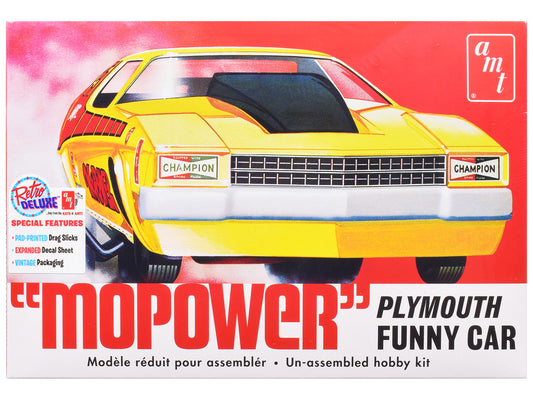 Skill 2 Model Kit Plymouth Funny Car "Mopower" 1/25 Scale Model by AMT by Autoworld