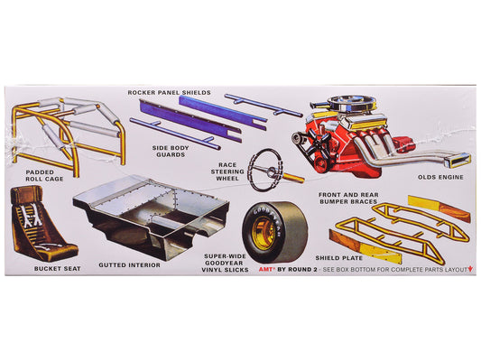 Skill 2 Model Kit 1965 Oldsmobile 88 "Modified Stocker" 1/25 Scale Model by AMT by Autoworld