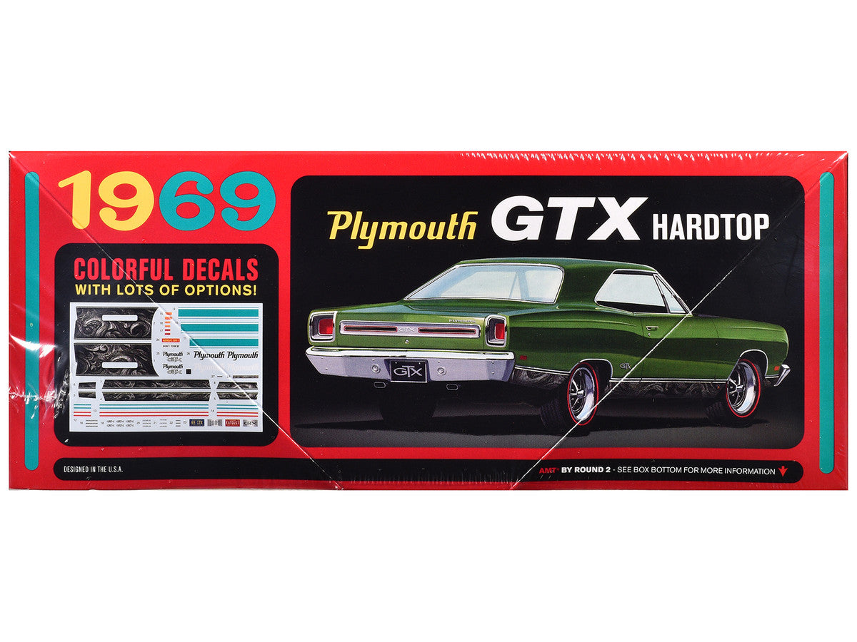 Skill 2 Model Kit 1969 Plymouth GTX Hardtop 1/25 Scale Model by AMT by AMT