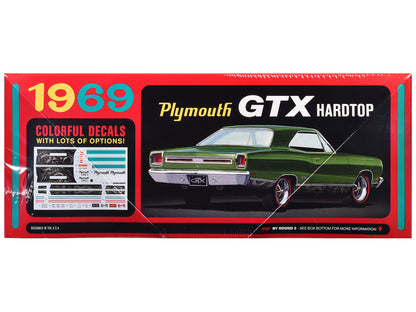Skill 2 Model Kit 1969 Plymouth GTX Hardtop 1/25 Scale Model by AMT by AMT