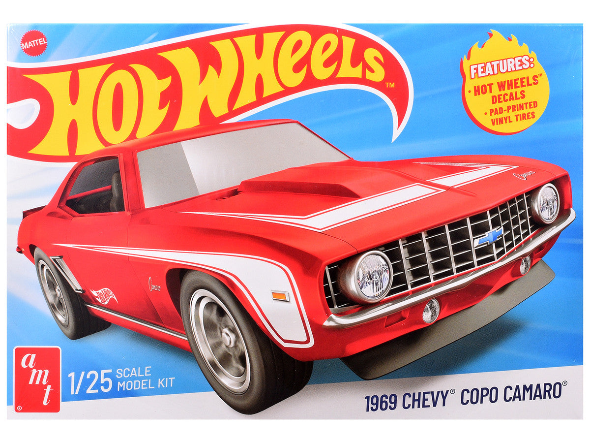 Skill 2 Model Kit 1969 Chevrolet COPO Camaro "Hot Wheels" 1/25 Scale Model by AMT by AMT