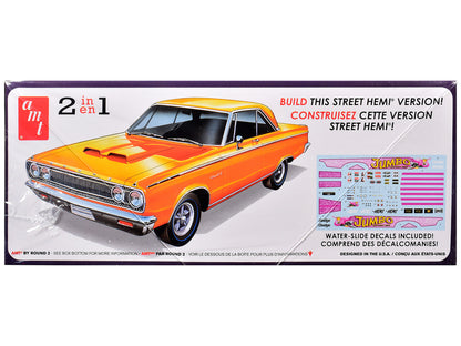 Skill 2 Model Kit 1965 Dodge Coronet 500 Hemi 2-in-1 Kit 1/25 Scale Model by AMT by AMT