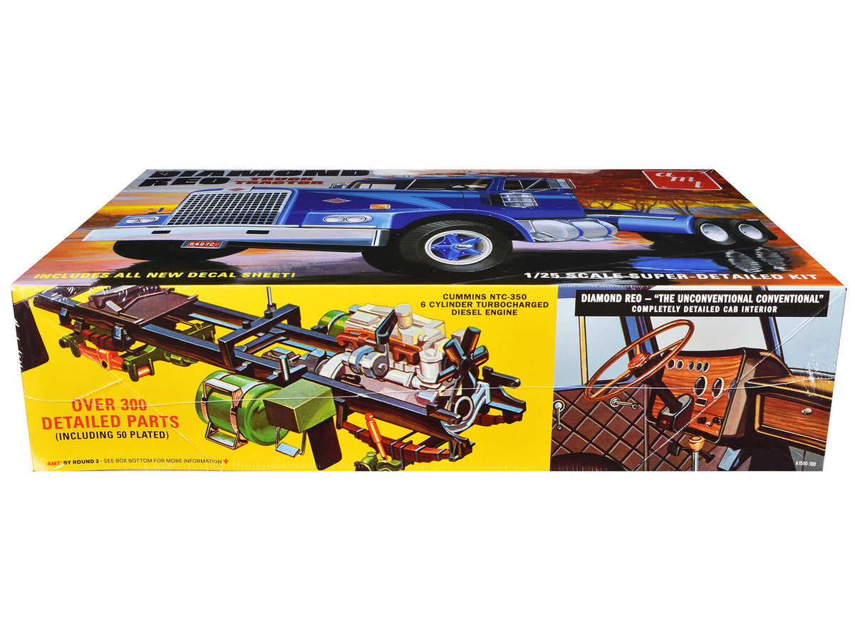 Skill 3 Model Kit Diamond Reo Truck Tractor 1/25 Scale Model by AMT by AMT