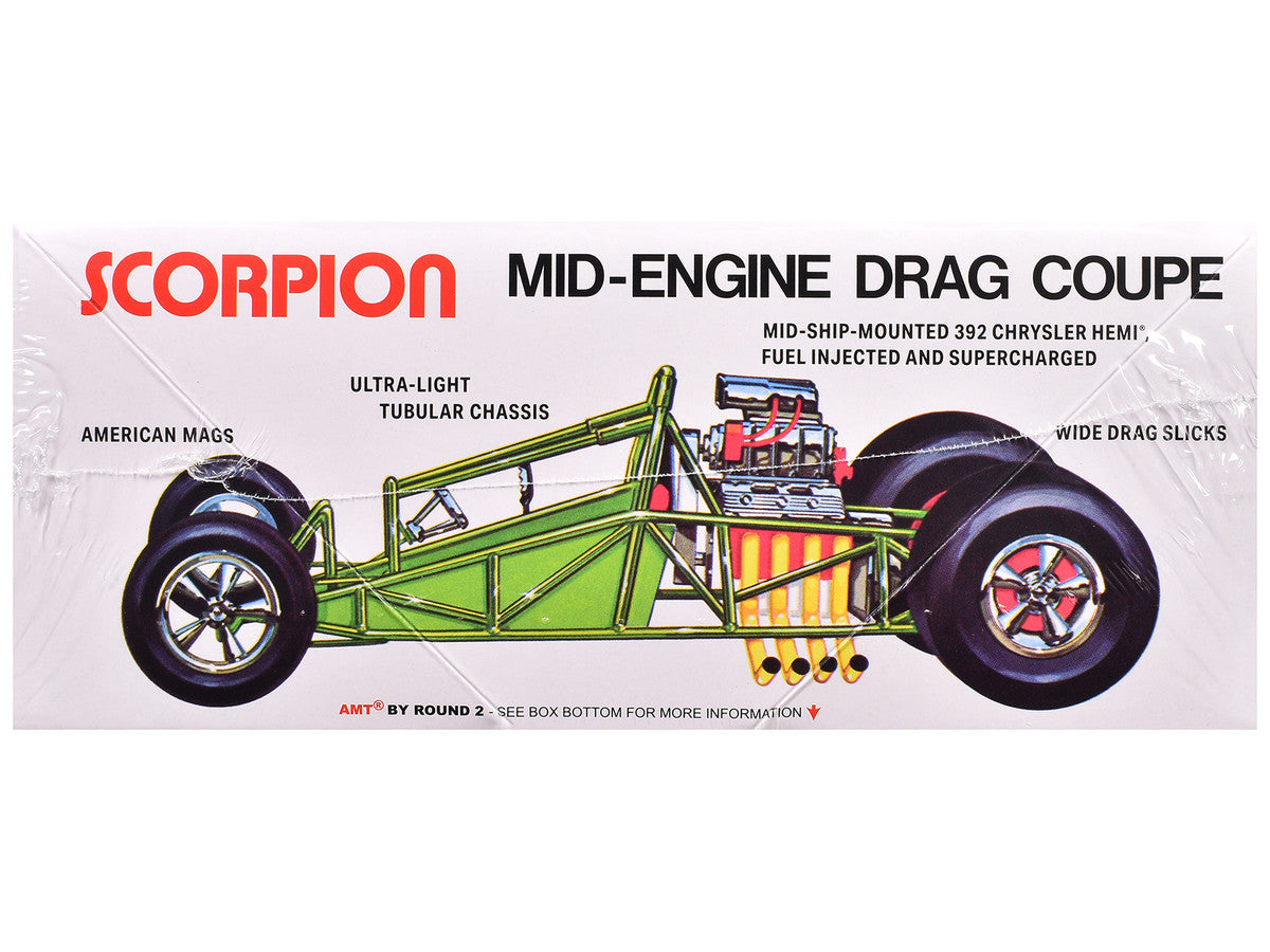 Skill 3 Model Kit Scorpion Mid-Engine Drag Coupe 1/25 Scale Model by AMT by AMT
