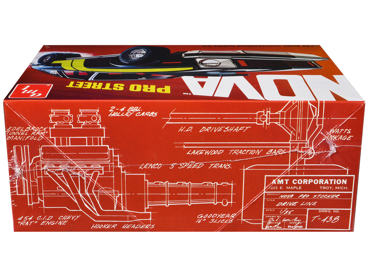 Skill 2 Model Kit Chevrolet Nova Pro Street 1/25 Scale Model by AMT by AMT