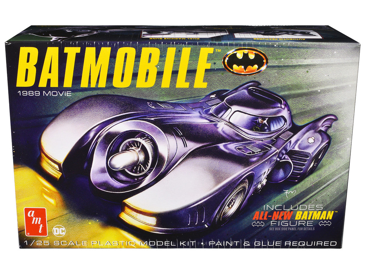 Skill 2 Model Kit Batmobile with Seated Batman Figure "Batman" (1989) Movie 1/25 Scale Model by AMT by AMT