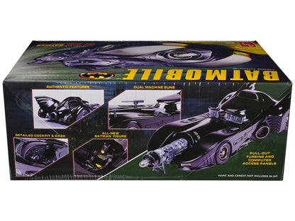 Skill 2 Model Kit Batmobile with Seated Batman Figure "Batman" (1989) Movie 1/25 Scale Model by AMT by AMT
