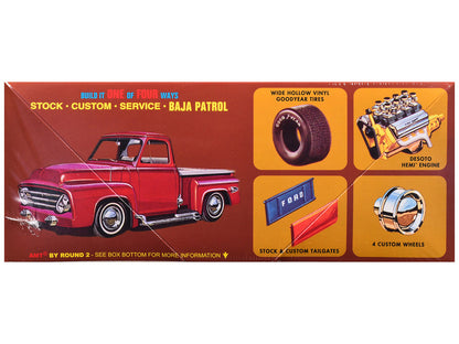 Skill 2 Model Kit 1953 Ford Pickup Truck "Baja Patrol" 1/25 Scale Model by AMT by AMT