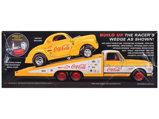 Skill 2 Model Kit 1972 Chevrolet Pickup Truck "Racer's Wedge" 2-in-1 Kit "Coca-Cola" 1/25 Scale Model by AMT by AMT