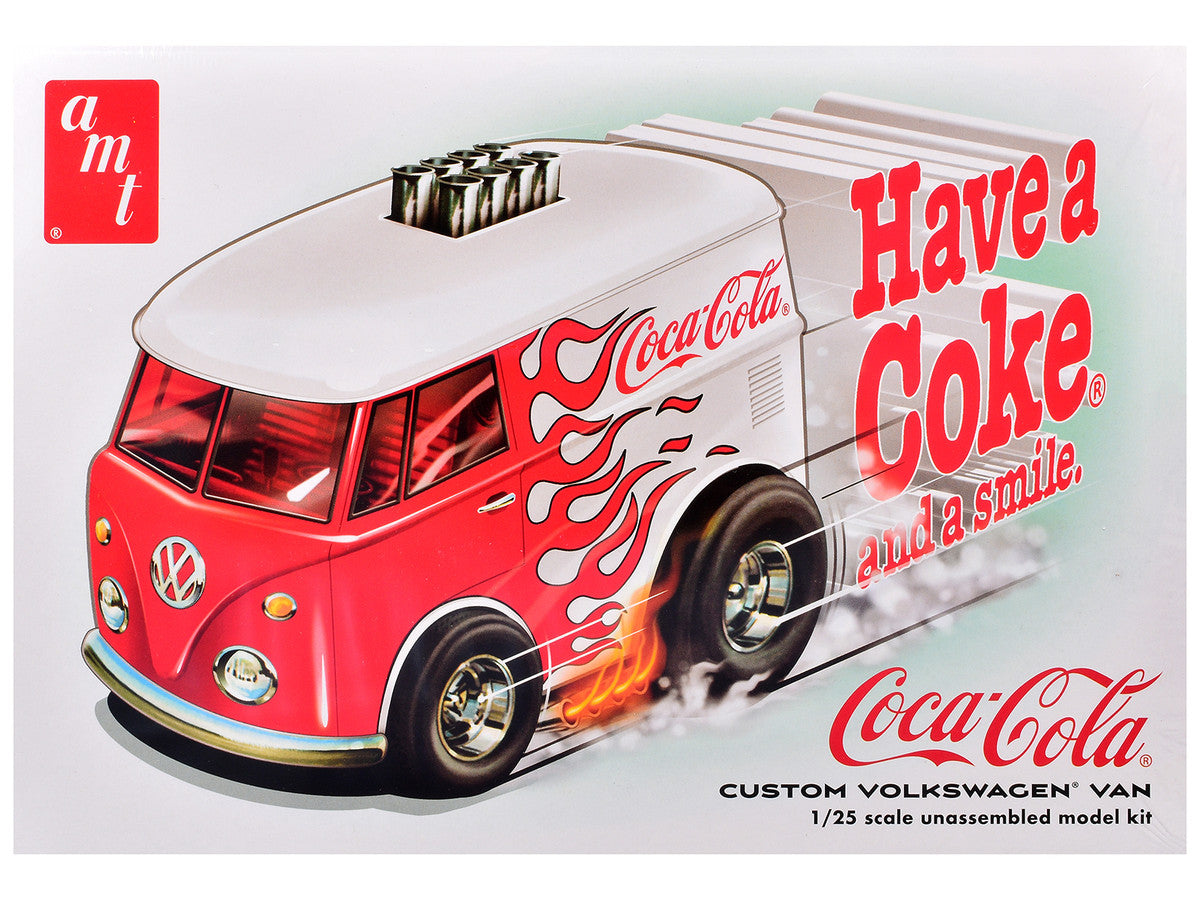 Skill 2 Model Kit Volkswagen Van Show Rod "Coca-Cola" 1/25 Scale Model by AMT by AMT