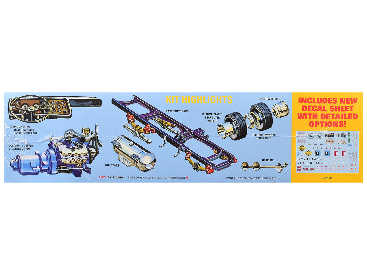 Skill 3 Model Kit Ford LNT-8000 Louisville Line Dump Truck 1/25 Scale Model by AMT by AMT
