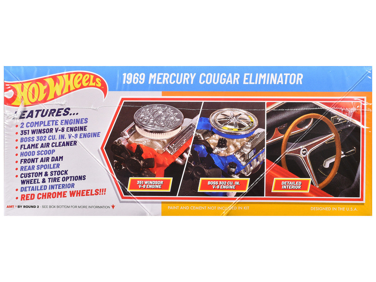 Skill 2 Model Kit 1969 Mercury Cougar Eliminator "Hot Wheels" 1/25 Scale Model by AMT by AMT