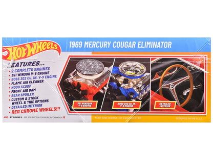 Skill 2 Model Kit 1969 Mercury Cougar Eliminator "Hot Wheels" 1/25 Scale Model by AMT by AMT
