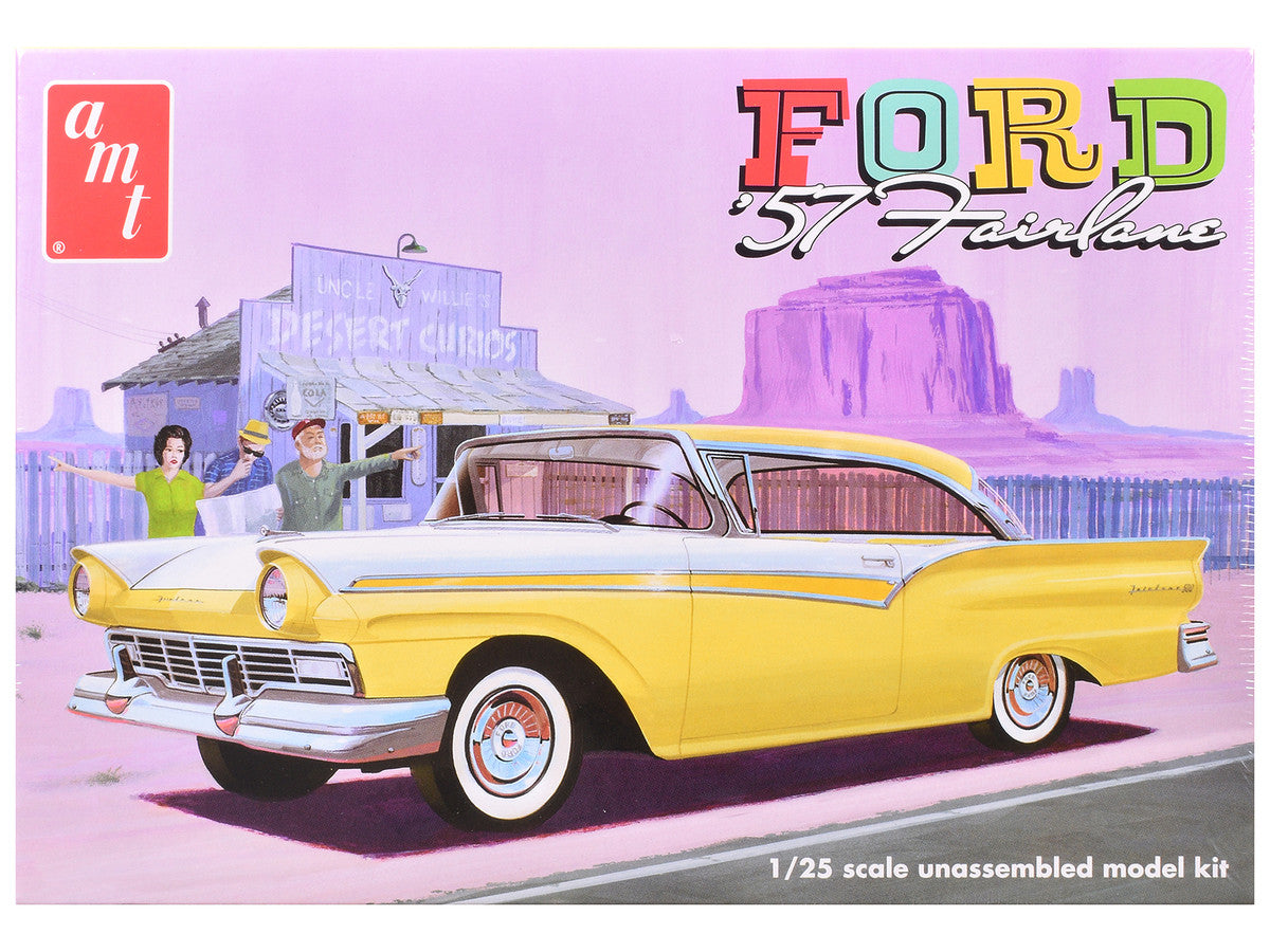 Skill 2 Model Kit 1957 Ford Fairlane Hardtop 3-in-1 Kit 1/25 Scale Model by AMT by AMT