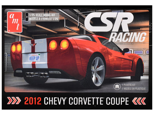 Skill 2 Model Kit of 2012 Chevrolet Corvette Coupe "CSR Racing" 1/25 Scale Model by AMT by AMT