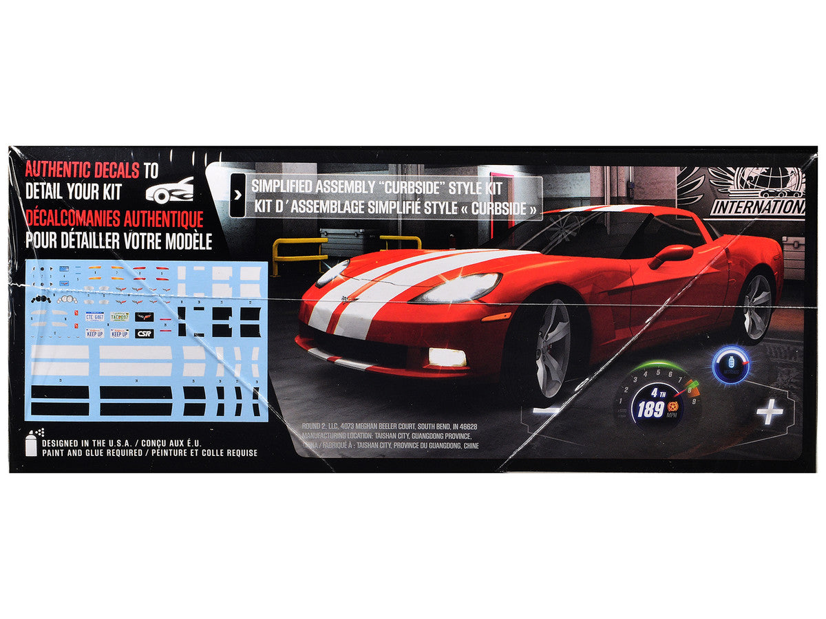 Skill 2 Model Kit of 2012 Chevrolet Corvette Coupe "CSR Racing" 1/25 Scale Model by AMT by AMT