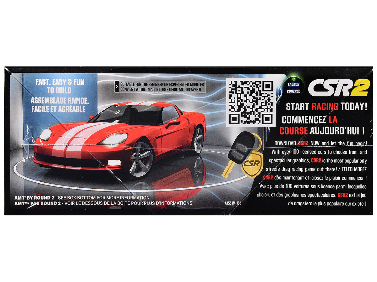 Skill 2 Model Kit of 2012 Chevrolet Corvette Coupe "CSR Racing" 1/25 Scale Model by AMT by AMT