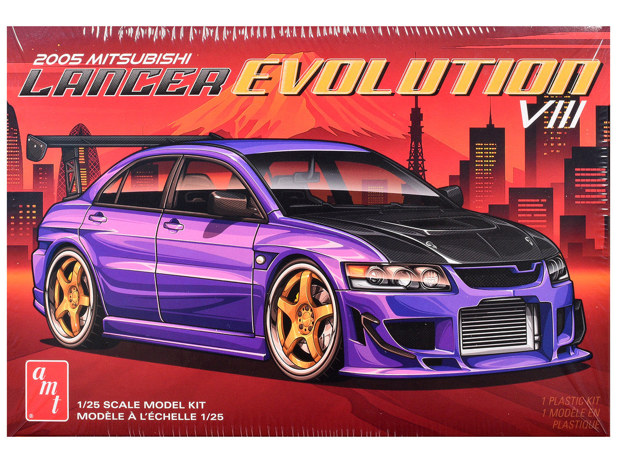Skill 2 Model Kit 1995 Mitsubishi Lancer Evolution VIII 1/25 Scale Model by AMT by AMT