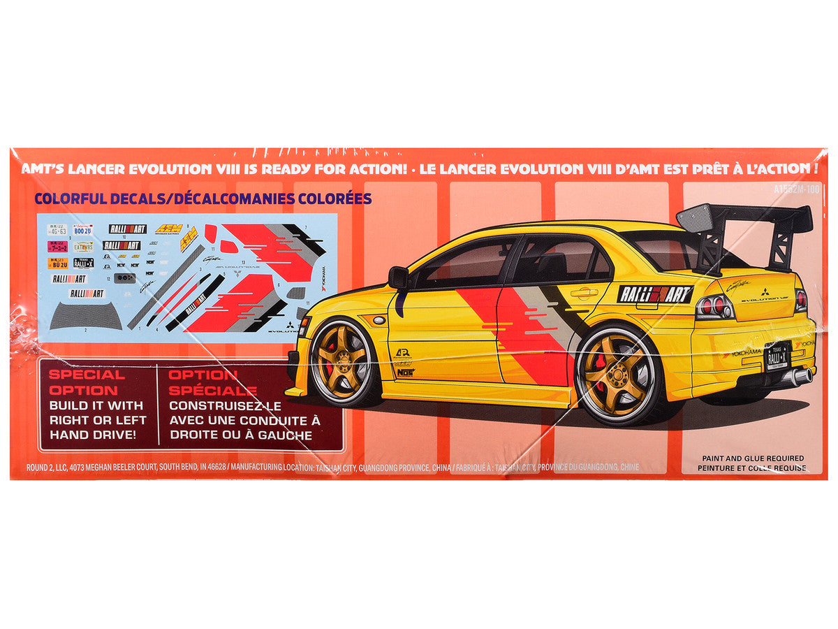 Skill 2 Model Kit 1995 Mitsubishi Lancer Evolution VIII 1/25 Scale Model by AMT by AMT