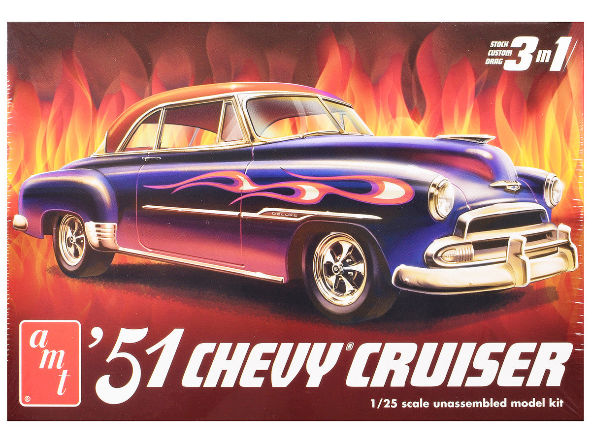 Skill 2 Model Kit 1951 Chevrolet Cruiser 3-in-1 Kit 1/25 Scale Model by AMT by AMT
