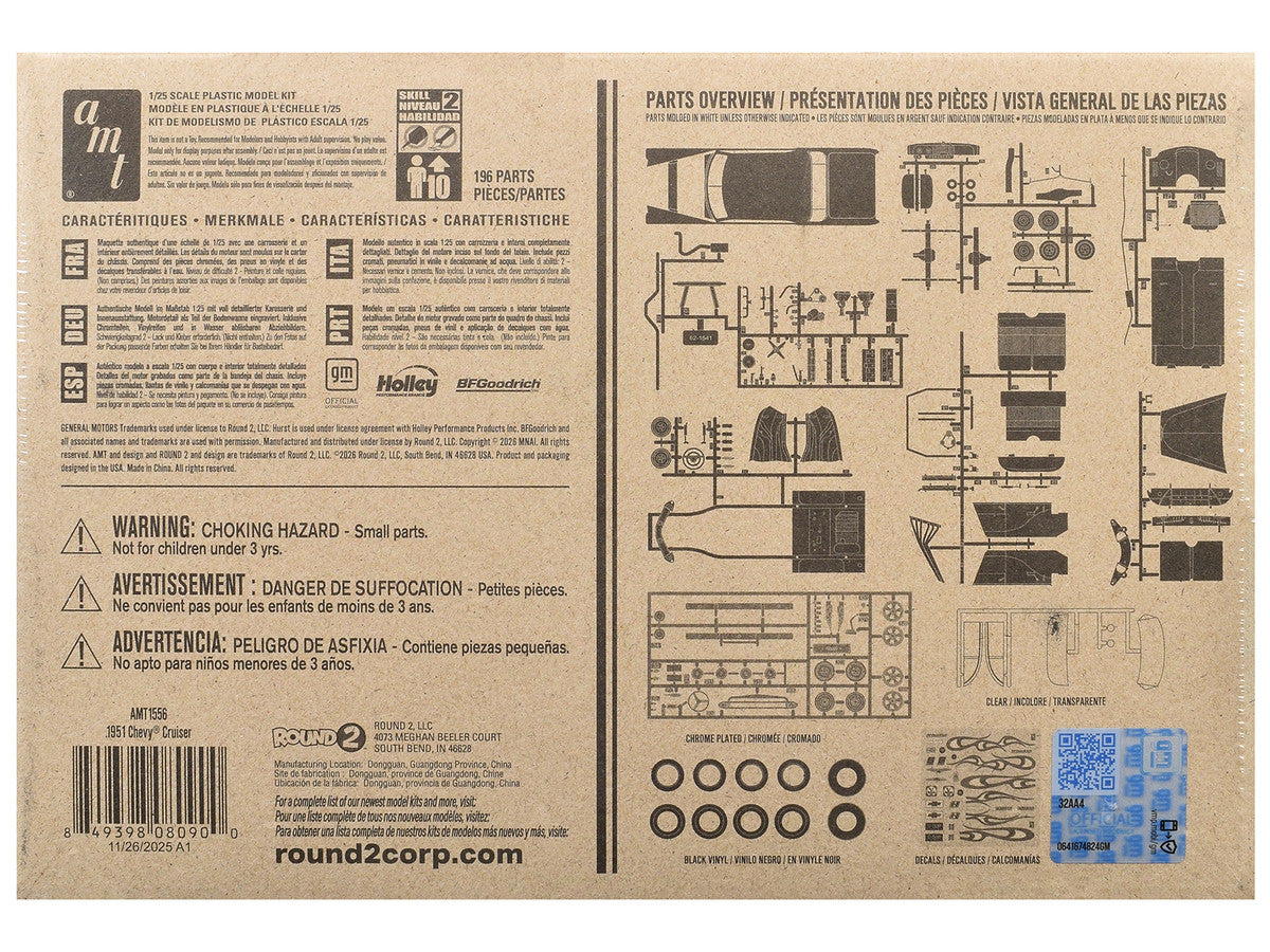 Skill 2 Model Kit 1951 Chevrolet Cruiser 3-in-1 Kit 1/25 Scale Model by AMT by AMT