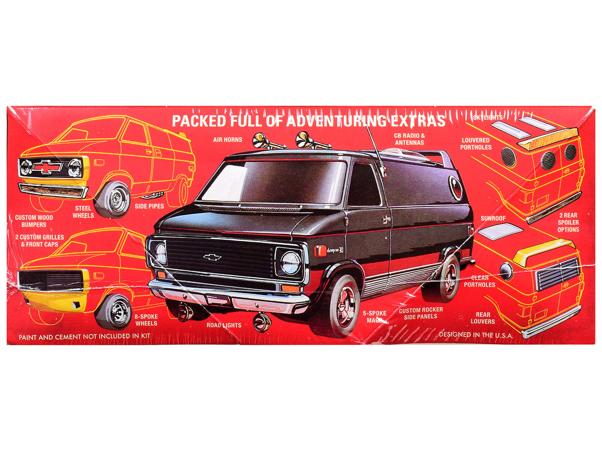 Skill 2 Model Kit 1977 Chevrolet Custom Van "Dungeons & Dragons" 1/25 Scale Model by AMT by AMT