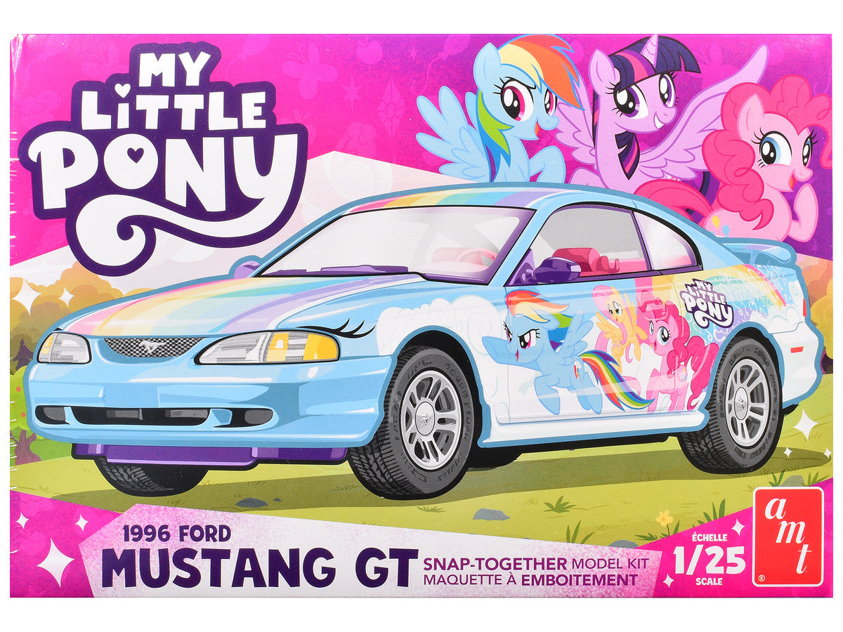 Skill 2 Model Kit 1996 Ford Mustang GT "My Little Pony" 1/25 Scale Model by AMT by AMT