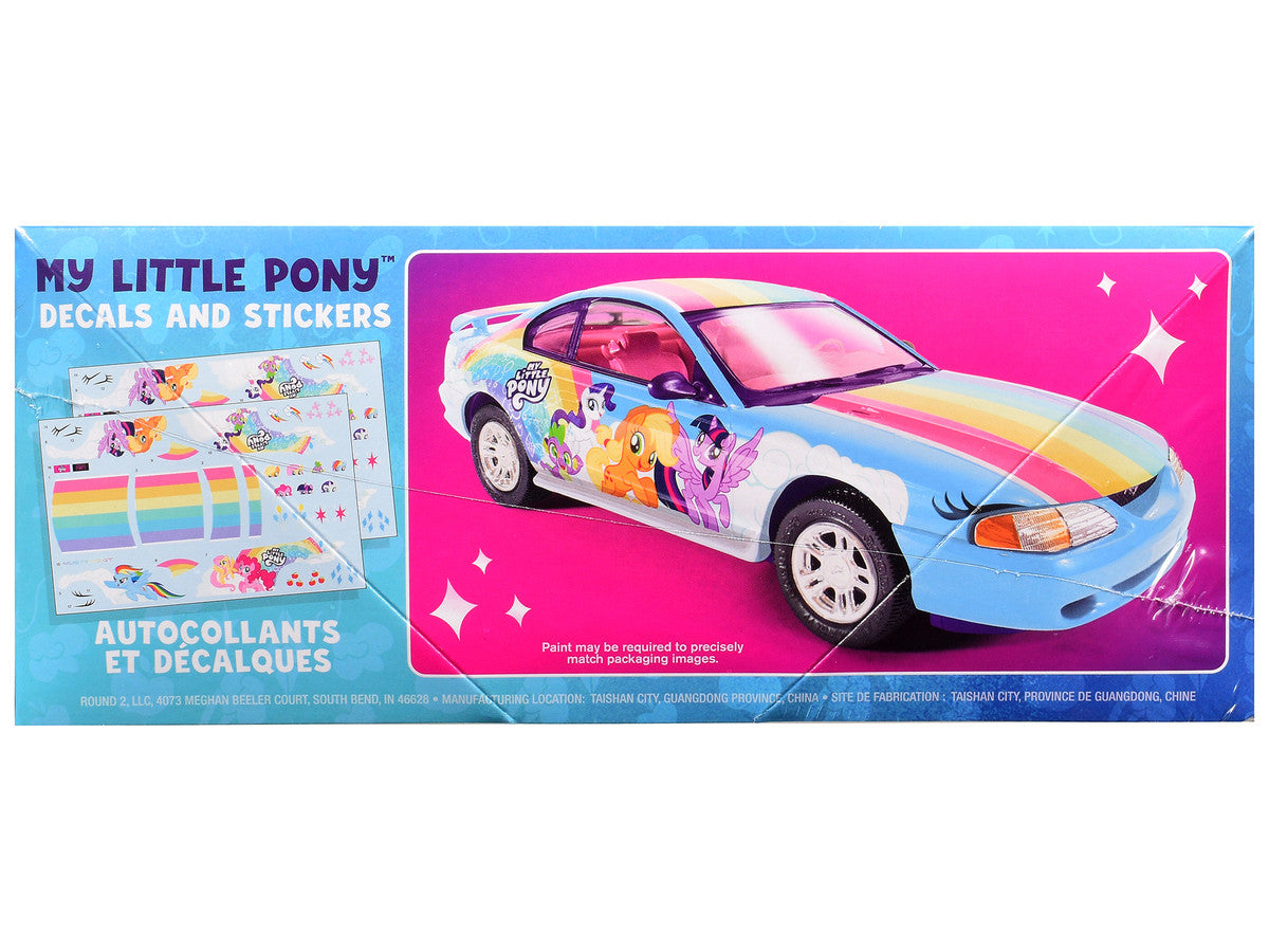 Skill 2 Model Kit 1996 Ford Mustang GT "My Little Pony" 1/25 Scale Model by AMT by AMT