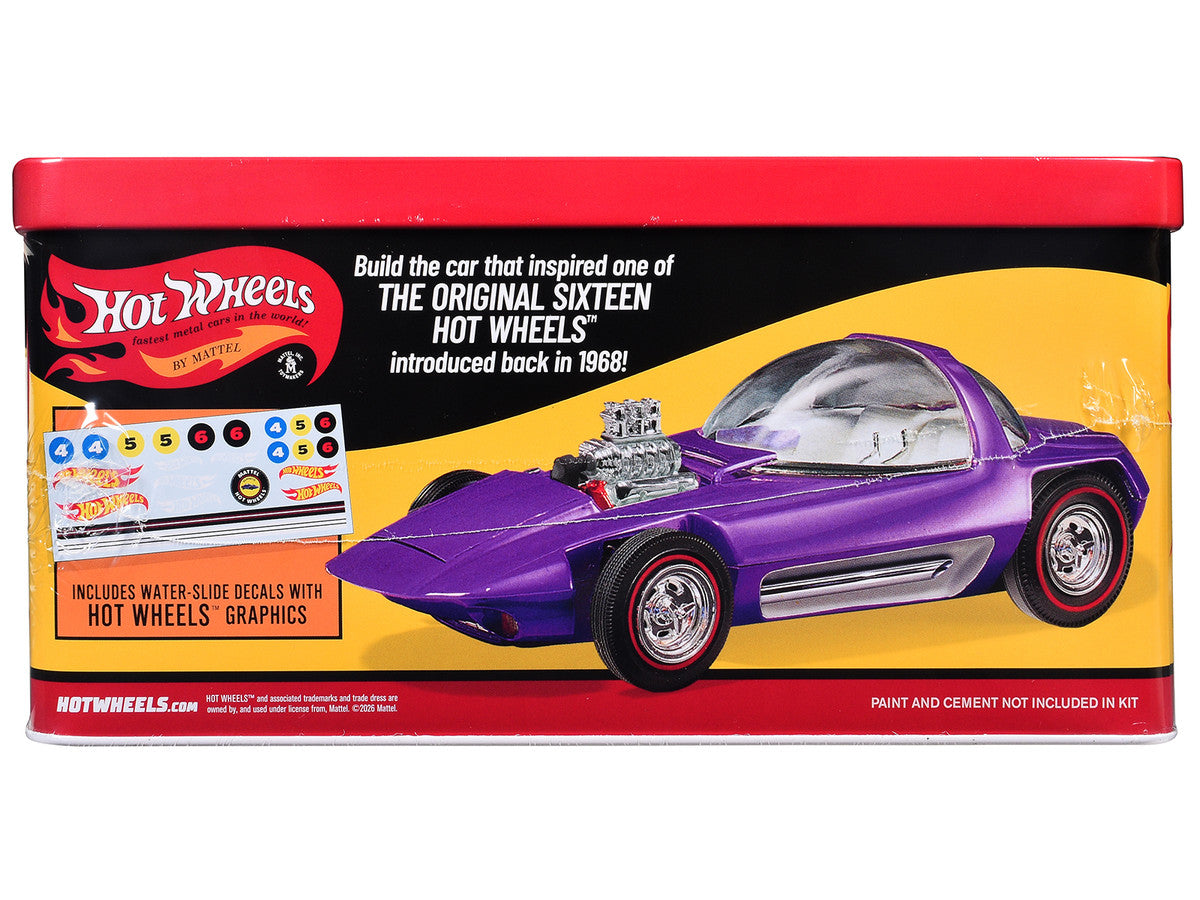 Skill 2 Model Kit Hot Wheels Silhouette with Collector Tin 1/25 Scale Model by AMT by AMT