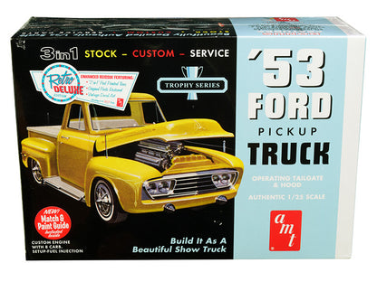 Skill 2 Model Kit 1953 Ford Pickup Truck "Trophy Series" 3 in 1 Kit 1/25 Scale Model by AMT by AMT