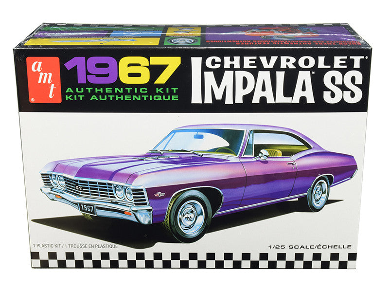 Skill 2 Model Kit 1967 Chevrolet Impala SS 1/25 Scale Model by AMT by AMT